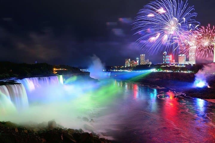 niagara-falls-evening-tour-hornblower-boat-journey-behind-falls-dinner-fireworks photo 2