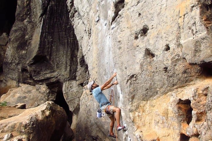 Railay Beach 3-Day Rock Climbing Course: Learn Lead & Multi-Pitch on Limestone Sea Cliffs photo 5