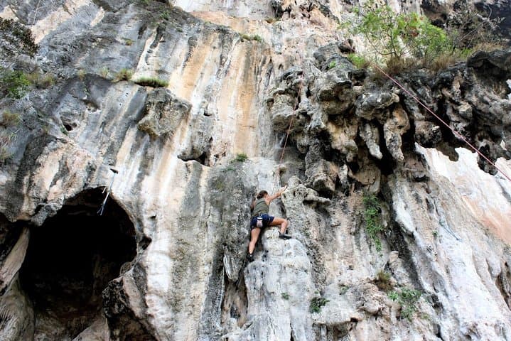 Beginner Rock Climbing at Railay Beach: Top-Rope, Rappel & Caves from Krabi photo 6