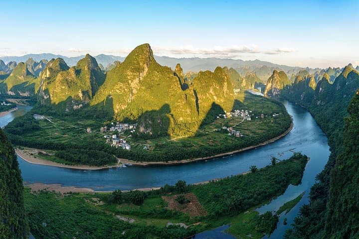 Xingping & Xianggong Hill Day Tour: Li River Views, Cycling and Bamboo Rafts