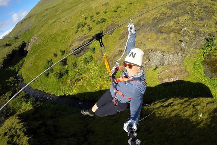 Soar Above Grafargil: Zipline and Hiking Adventure in Vík, Iceland photo 2