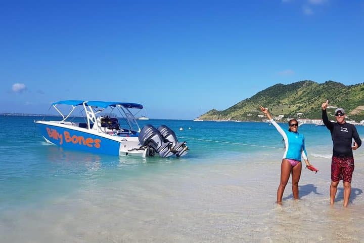 Private St. Maarten Boat Charter: Full-Day Snorkel & Island Stops