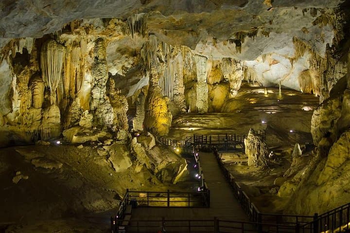 Phong Nha & Paradise Caves Full-Day Tour from Dong Hoi — Boat, Stairs & Stalagmites photo 5