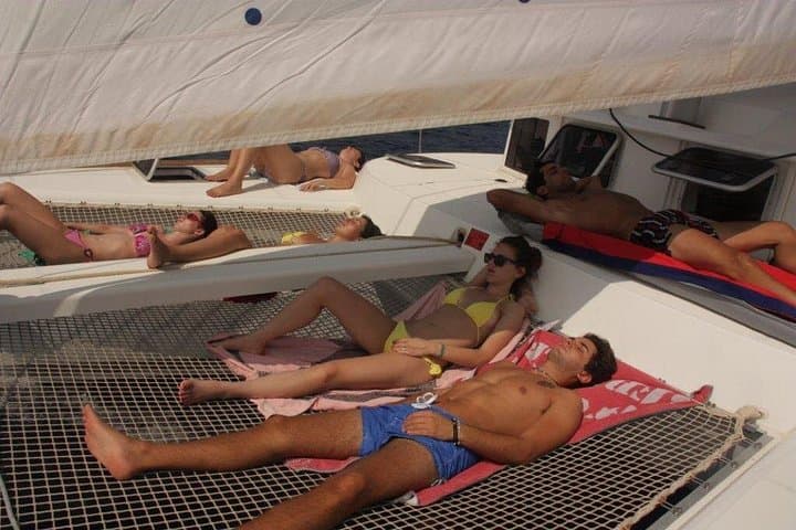 Private Catamaran Beach Hopping in Ibiza — South Coast Beaches & Snorkel Cruise photo 1