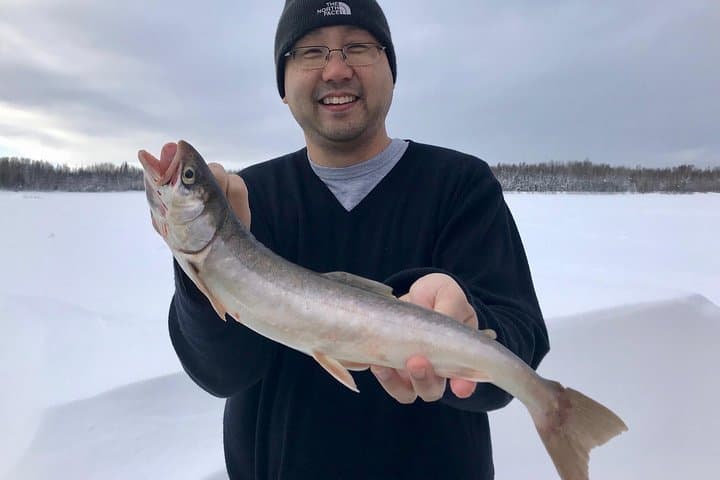 Fairbanks Ice Fishing in a Heated Cabin: 4-Hour Guided Trip with Fish Cookout