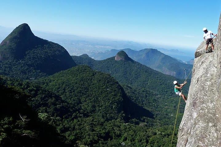 Hiking and Rappelling to Bico do Papagaio in Tijuca Forest