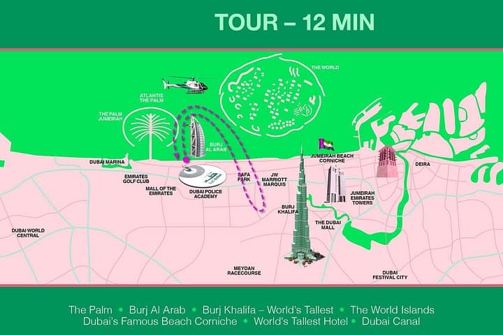 Dubai Helicopter Tour Over Palm Jumeirah and Burj Khalifa photo 5