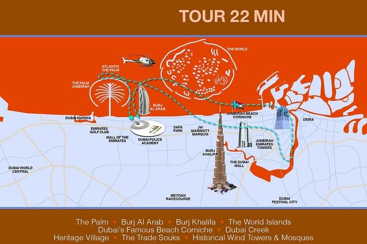 Dubai Helicopter Tour Over Palm Jumeirah and Burj Khalifa photo 6