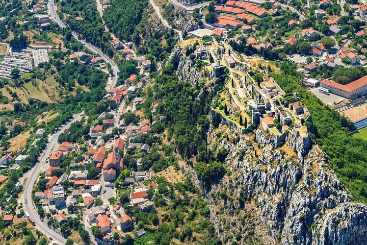 Panoramic Flight Over Peruća Lake and Dinara from Sinj photo 2