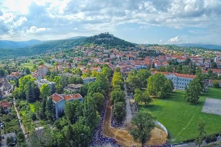 Panoramic Flight Over Peruća Lake and Dinara from Sinj photo 6