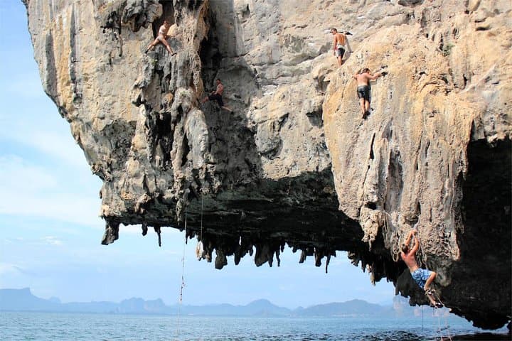 Beginner Rock Climbing at Railay Beach: Top-Rope, Rappel & Caves from Krabi photo 5