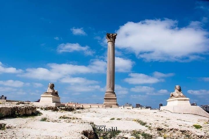 Column Al-Sawari & Alexandria Day Tour — Pompey's Pillar, Catacombs and Library