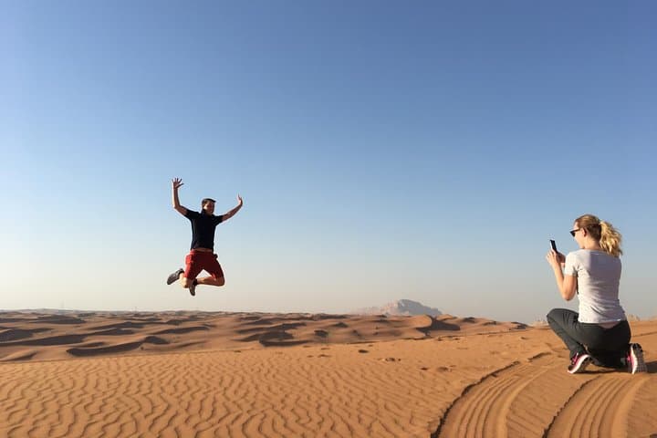 Dubai Desert Safari with BBQ Dinner: Sunset Dune Bashing & Cultural Camp Experience photo 2