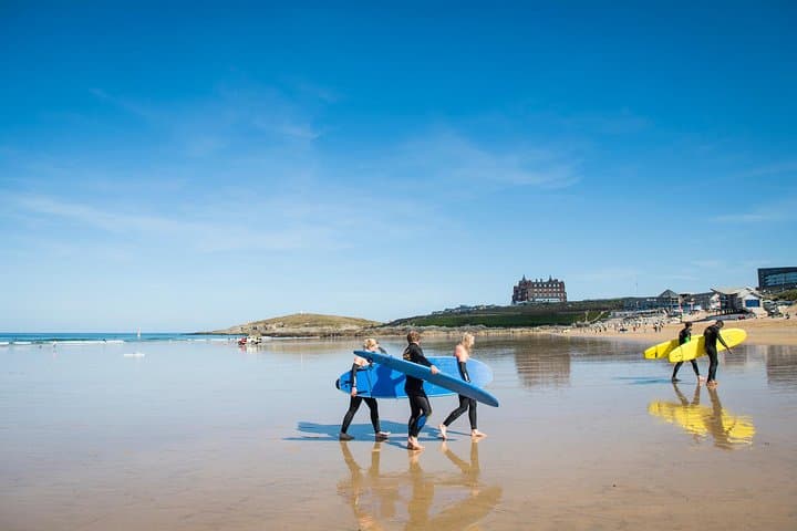 Family Surfing Lessons in Newquay: Private 2-Hour Beginner Session