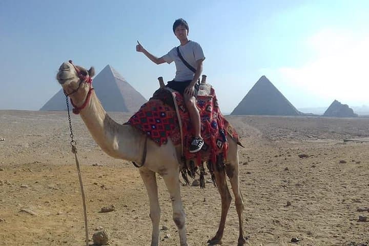Full-Day Cairo: Giza Pyramids, Egyptian Museum & Khan el-Khalili Bazaar with Camel Ride