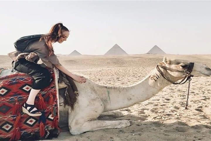 Sunrise & Sunset Camel Ride at Giza Pyramids: Desert Trek Outside the Tourist Zone photo 2