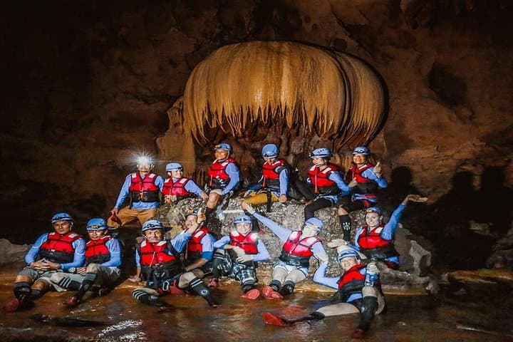 Paradise Cave & Dark Cave Tour, Phong Nha — Caving, Zipline and Mud Baths photo 6