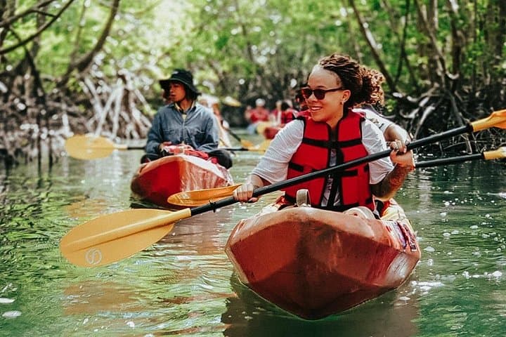 4-Waters Eco-Adventure from Phuket: Kayak Mangroves, Waterfall Trek & Hot Springs photo 1