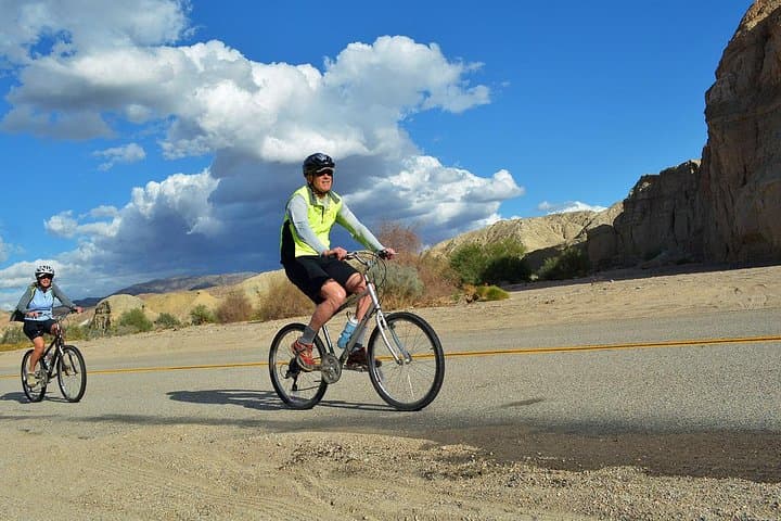 Earthquake Canyon Downhill Bike Ride — San Andreas Fault Scenic Descent from Palm Desert