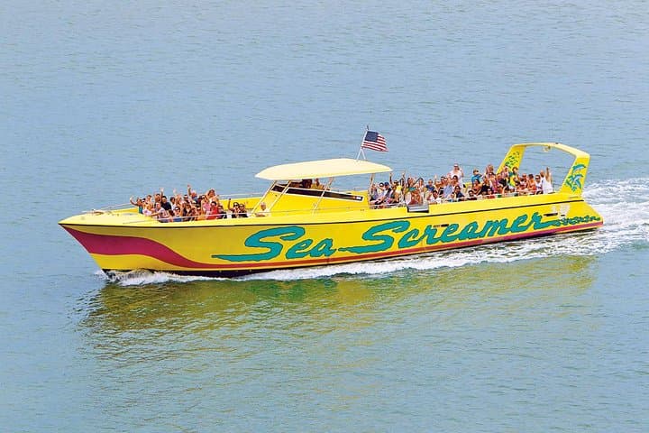 Sea Screamer Speedboat Cruise and Clearwater Beach Day Trip