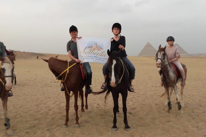 Sunset Arabian Horse Ride at Giza Pyramids — Bedouin Tea in the Sahara