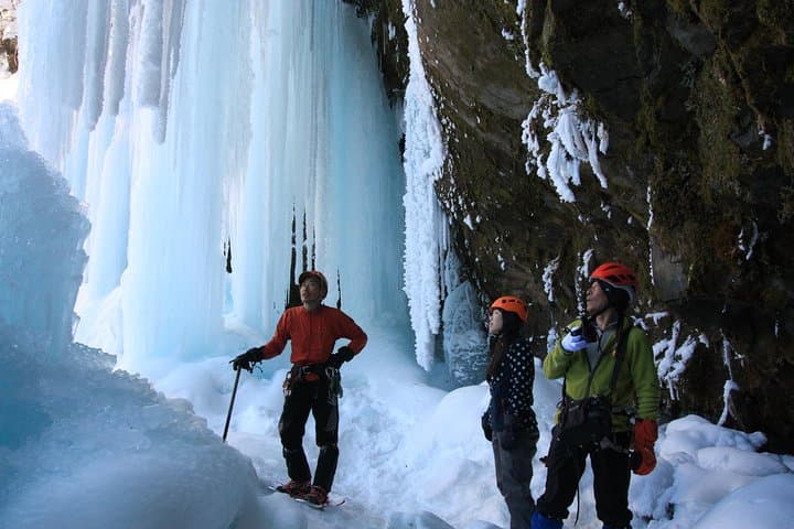 Frozen Fall Trekking to Hida-Osaka's Blue Ice Waterfall photo 2