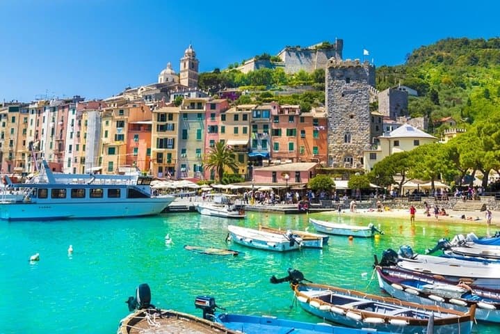 Full-Day Cinque Terre & Portovenere Boat Adventure from Florence