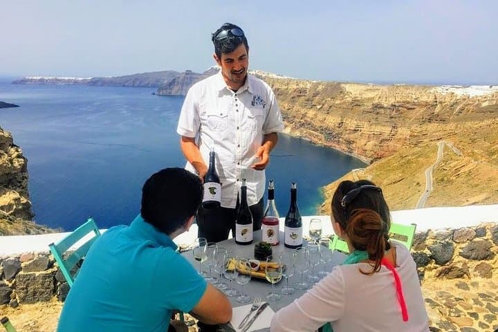 Santorini Private Akrotiri and Three-Winery Wine Tasting Tour photo 3