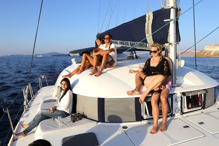 Santorini Half‑Day Catamaran Cruise — Volcano Swim, Hot Springs & Akrotiri Views photo 2
