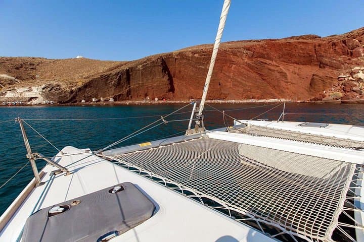 Santorini Half‑Day Catamaran Cruise — Volcano Swim, Hot Springs & Akrotiri Views photo 4