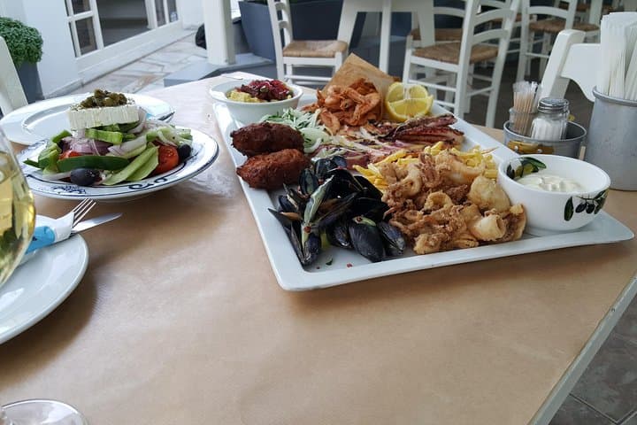 Santorini Private Tour With Food Experience — Oia, Red Beach & Traditional Platter photo 3