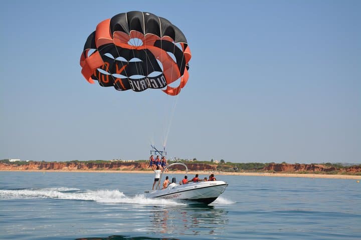 Parasailing from Vilamoura: Algarve Marina Flights and Ocean Dips photo 4