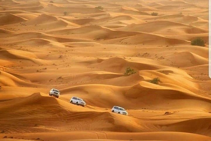 Private Red Dunes Desert Safari Dubai: Evening 4x4 Dune Bashing, Camel Ride & Cultural Camp photo 1
