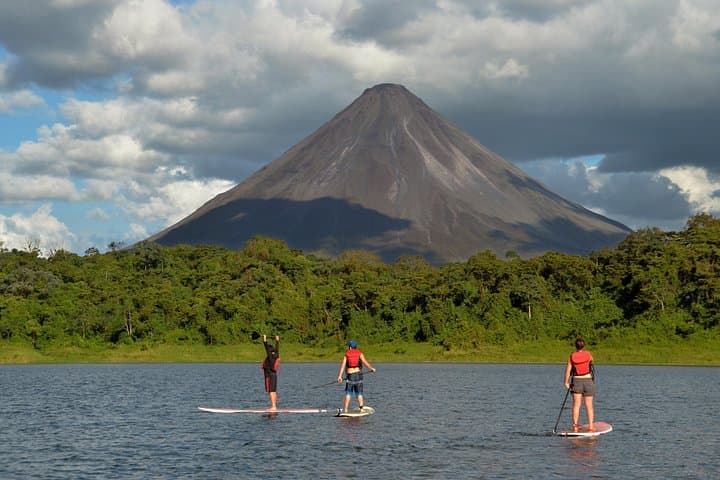 Stand Up Paddleboarding on Lake Arenal — SUP Lessons with Arenal Volcano Views photo 2