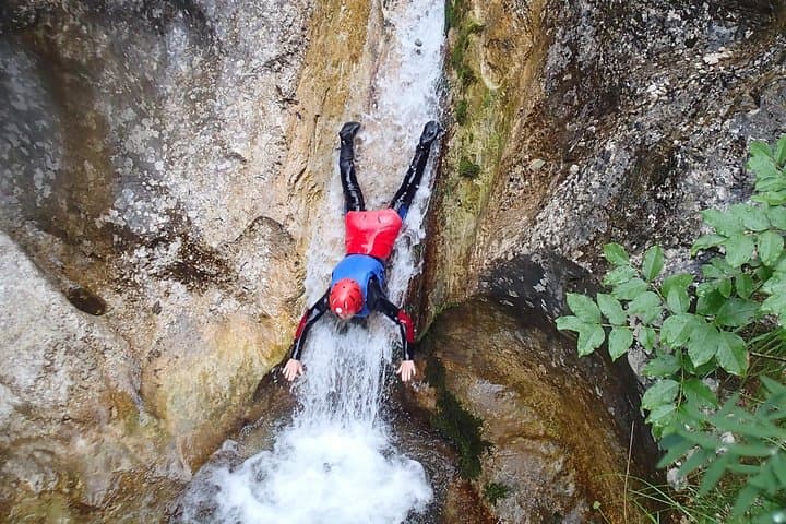 Half-Day Canyoning in Sušec Canyon — Family-Friendly Toboggans & Jumps Near Bovec