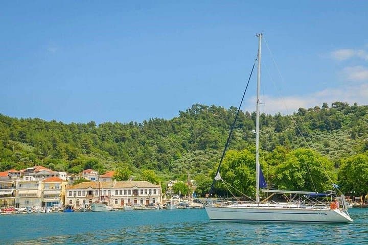 Sailing the South Coast of Thassos: Day Cruise to Giola & Aliki