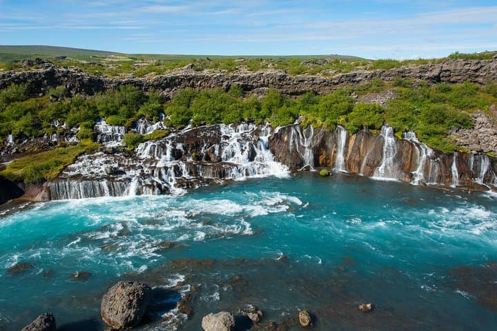 Silver Circle: Lava Cave, Hraunfossar & Icelandic Horses Day Tour photo 2