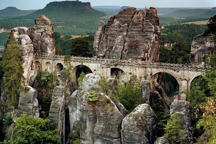 Day trip from Prague to Bastei and Dresden: Private Tour to Saxon Switzerland