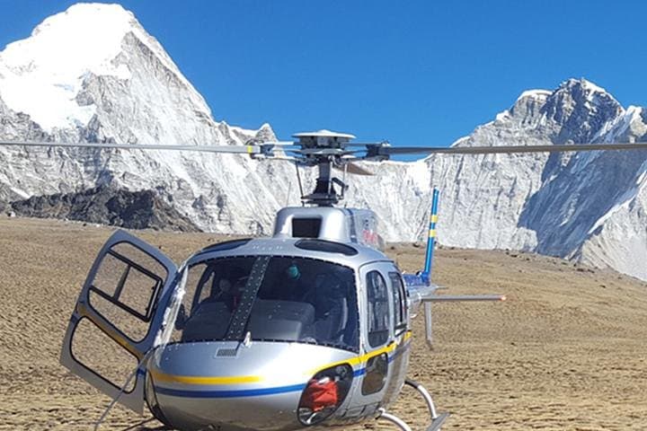 Everest Base Camp Helicopter Tour — Flyover and Landing at Hotel Everest View
