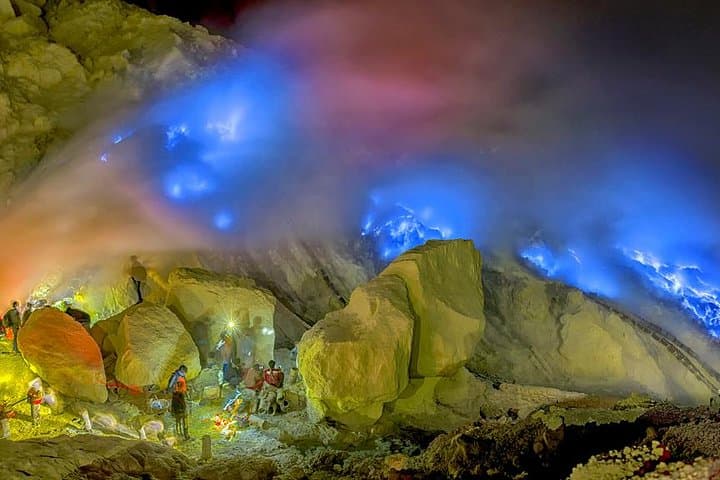 Ijen Blue Fire Overnight Trek from Bali — Night Hike to the Sulfur Crater