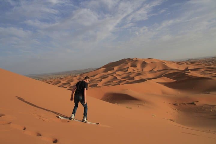 Overnight Sahara Adventure in Merzouga: Quads, Camels & Sandboarding