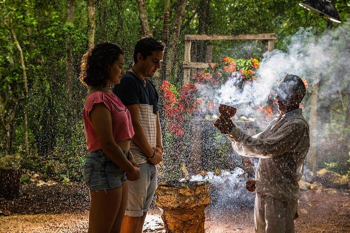 Explore Cenote Maya: Rappel, Swim and Experience a Maya Ceremony Near Valladolid photo 2