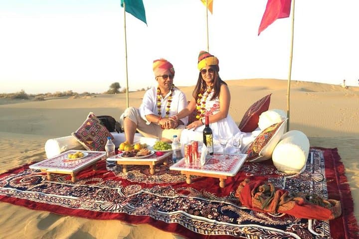 Sunset Feast and Camel Ride in Jaisalmer’s Thar Desert