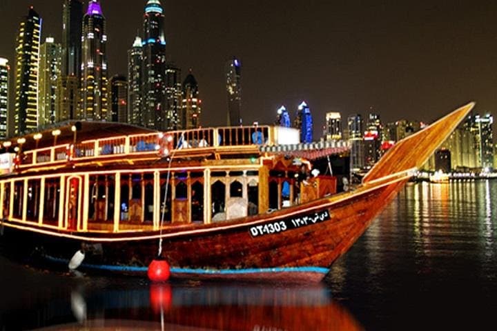 Dubai Creek Dinner Cruise: Romantic Dhow Dinner with Buffet & Hotel Transfer photo 3