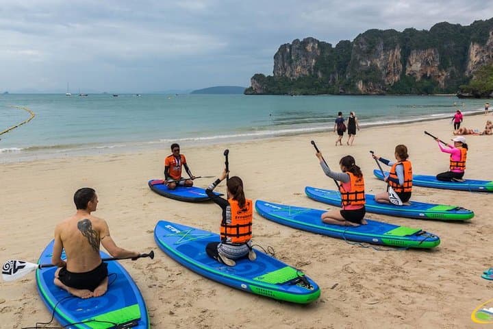 Krabi Stand Up Paddleboard Lesson: Morning SUP Class and Coastal Play photo 3