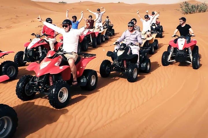 Dubai Desert Quad Biking: ATV Ride on the Red Dunes