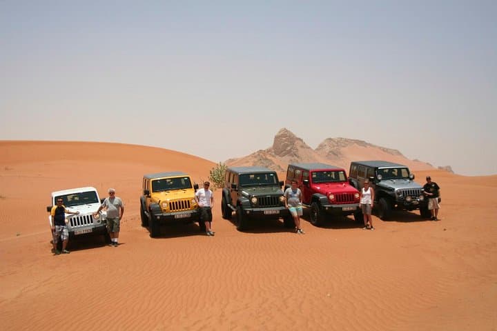 Self-Drive 4x4 Desert Dune Bash to Fossil Rock — Dubai Adventure