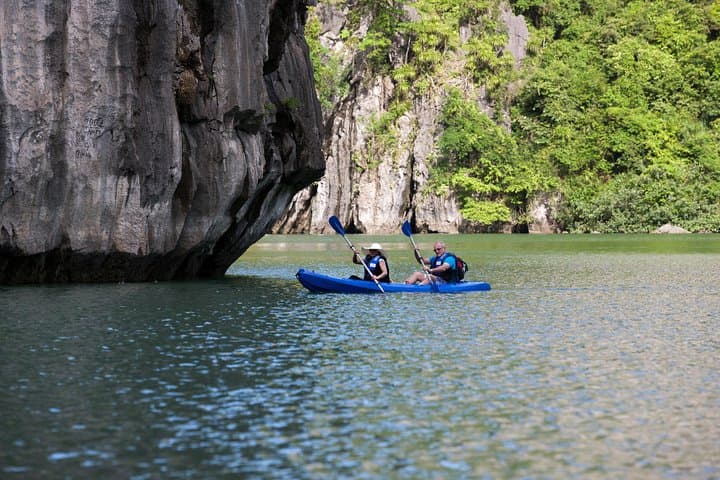 Private Halong Bay 6-Hour Cruise: Kayak, Cave & Ti Top Beach Day Trip photo 2