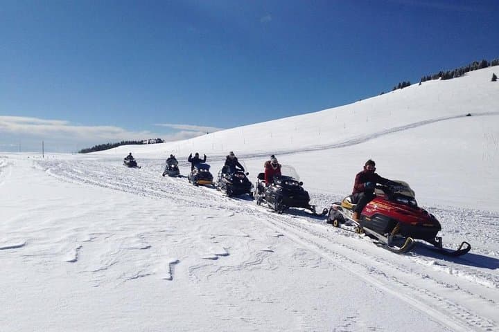 Explore the Rhodope Mountains on a Pamporovo Snowmobile Adventure