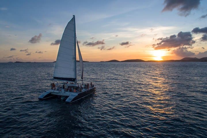 St. John Sunset Champagne Sail from Cruz Bay — Open Bar & Hors D'Oeuvres